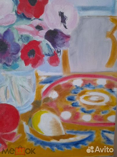 Анри Матисс Анемоны у Окна Копия Масло