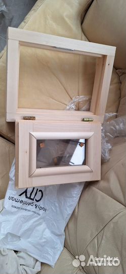 Форточка в парилку (дерево)