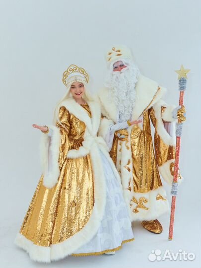 Дед мороз и снегурочка новогоднее поздравление