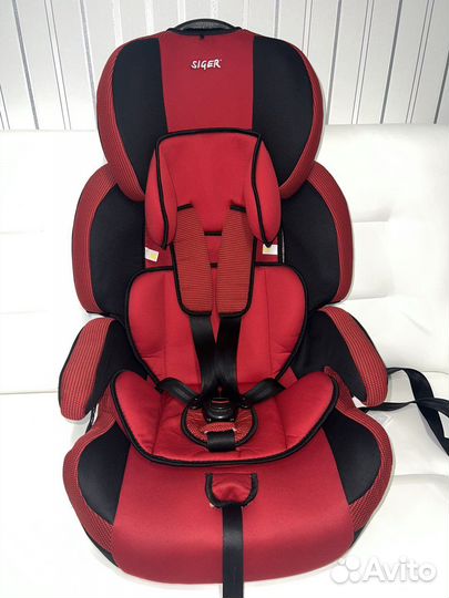 Детское автокресло Siger большое до 36кг с isofix