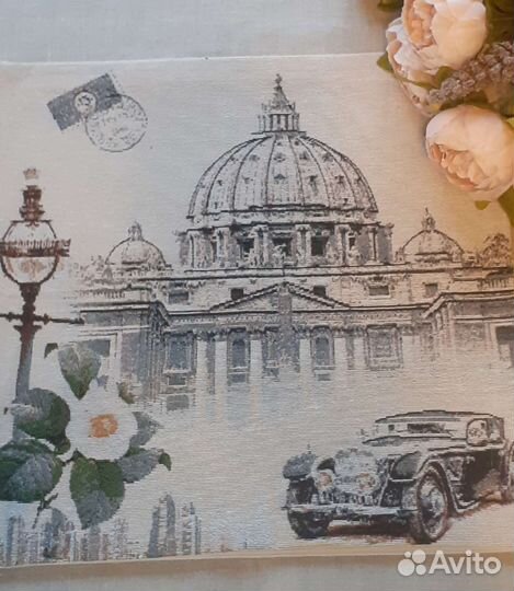 Наволочка декоративная гобеленовая Париж, 4545