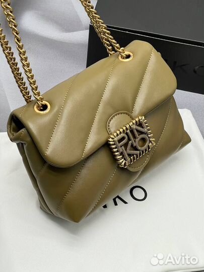 Сумка Pinko qult mini, натуральная кожа