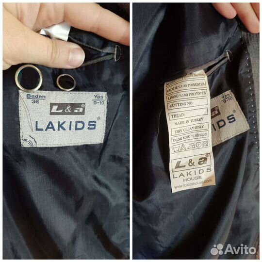 Пиджаки детские рост 122 и 134