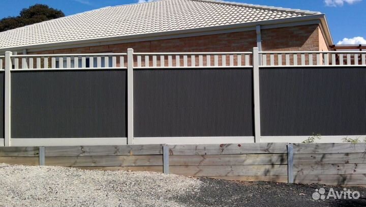 Забор из профнастила / монтаж и установка