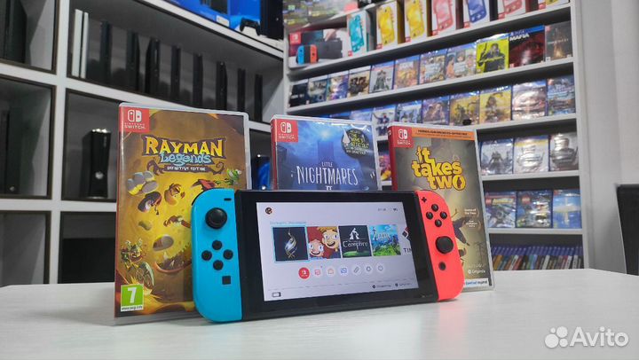 Nintendo Switch прошитая + куча игр