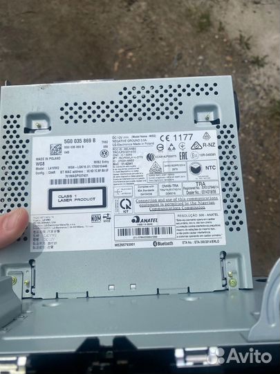 Магнитола volkswagen tiguan 2 2017