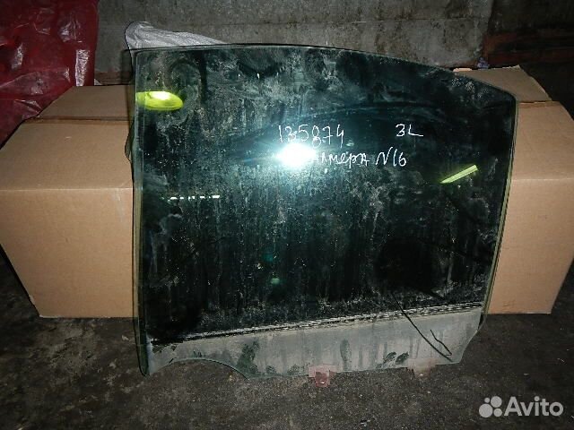 Стекло двери задней левой, Nissan (Ниссан) -almera