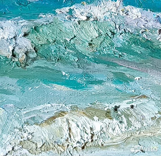 Картина маслом на холсте, морской пейзаж