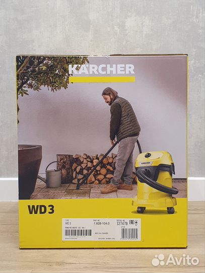 Пылесос Karcher WD 3 Новый