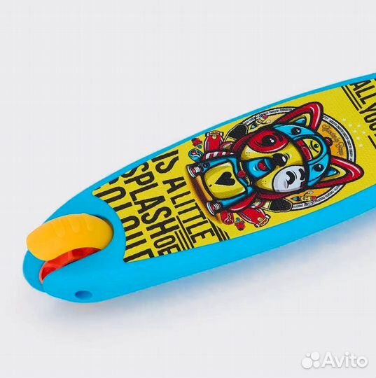 Складной самокат со светящимися колёсами