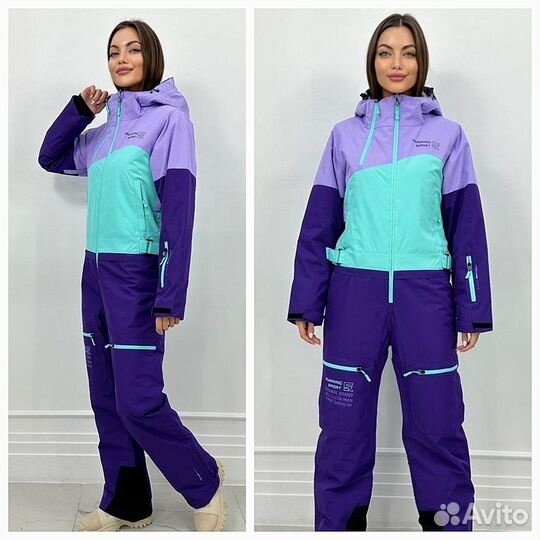 Комбинезон зимний женский, лыжный, сноубордический