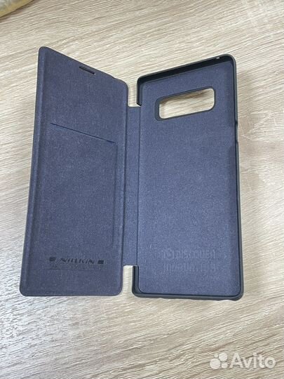 Чехол книжка на samsung Note 8 кожа