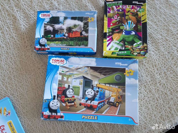 Пазлы Томас и друзья+машина+боулинг