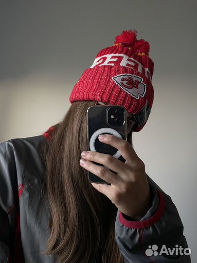 Шапка NFL Kansas City Chiefs красная