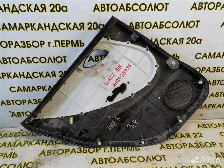 Обшивка двери задней правой Honda Jazz I 2001-2007