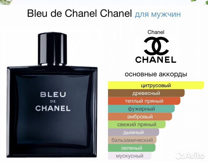 Туалетная вода Bleu DE Chanel Chanel 100мл