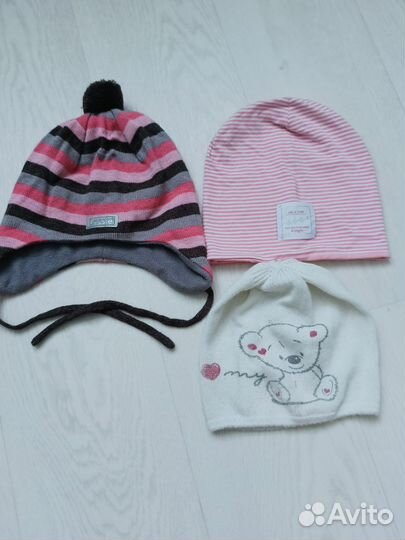 Шапка шлем для девочки 46 48