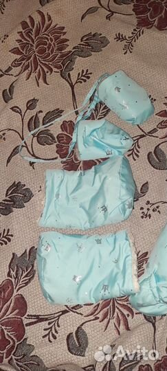 Детский зимний конверт на выписку