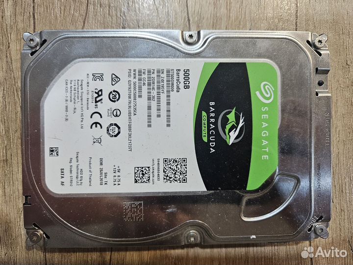 Seagate SATA 500Gb 2018 года