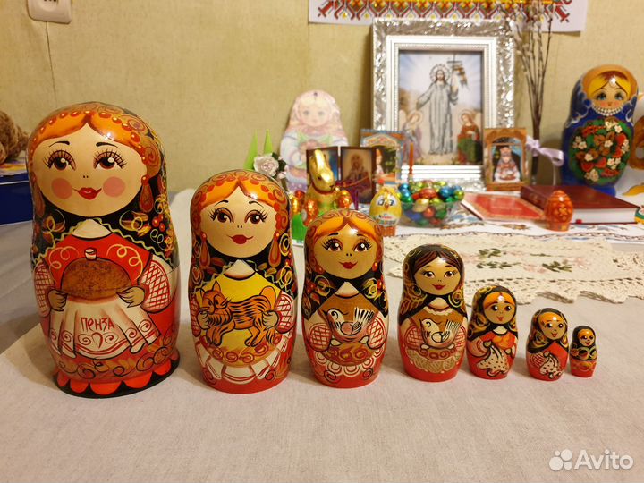 Матрешка 19 см (7 мест)
