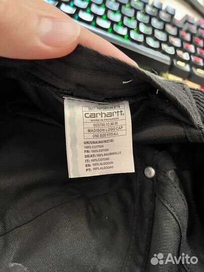 Кепка carhartt вельветовая оригинал