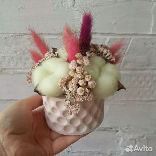 Букет, композиция из сухоцветов