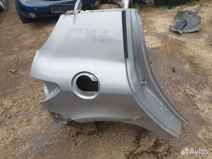 Крыло заднее правое с панелью Peugeot 307 Пежо