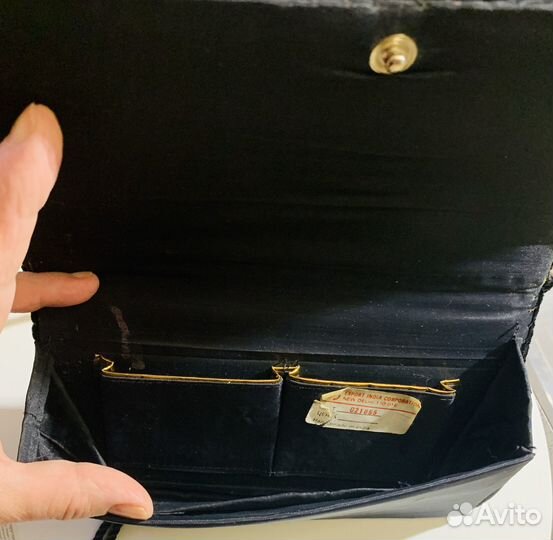 Винтаж театральная сумочка клатч бархат камни