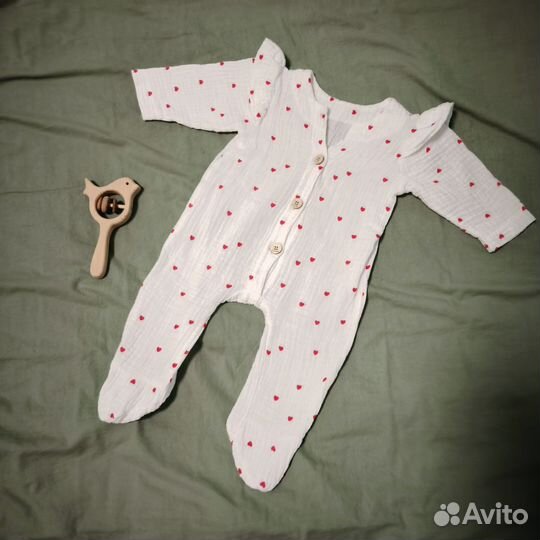 Муслиновый комбинезон для девочки