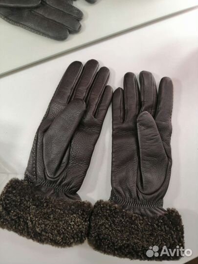 Перчатки кожаные новые