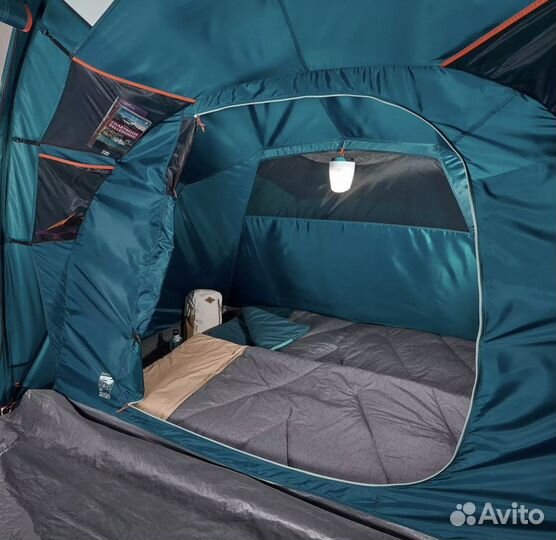 Палатка новая 4местная 2комнатная quechua