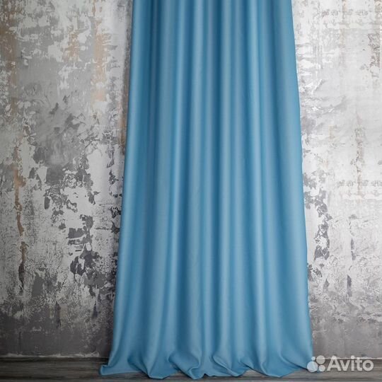 Комплект штор блэкаут Марсель Небесно-голубой