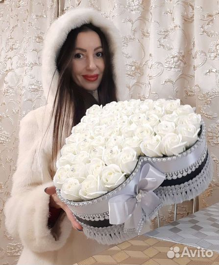 Букет из мыльных роз