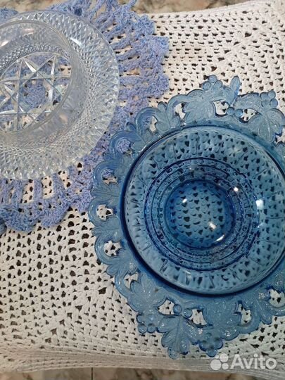 Ваза цветное стекло винтаж