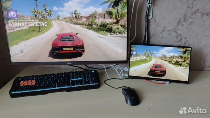 Портативный 14-дюймовый монитор Full HD