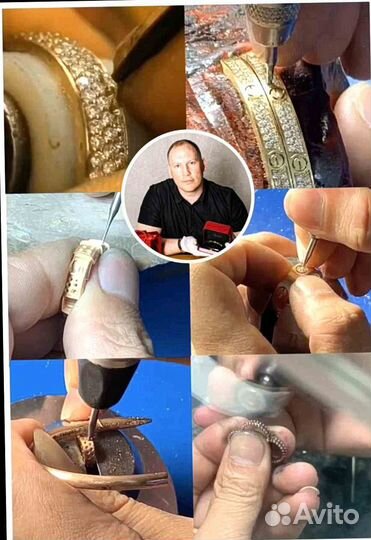 Широкий браслет-цепочка Cartier Love 0,5 ct