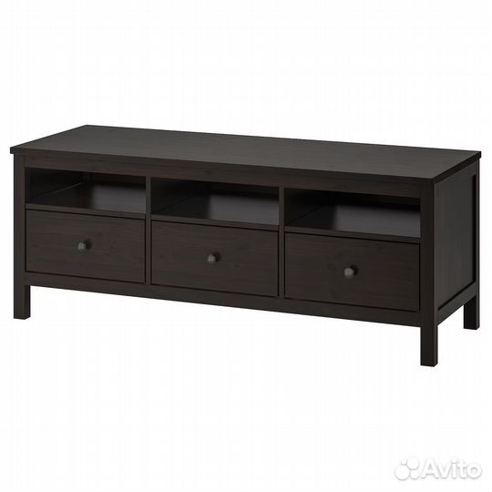 Тумба под тв hemnes черно-коричневый IKEA