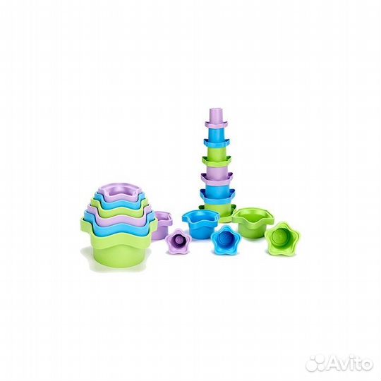 Green Toys стаканчики-пирамидки