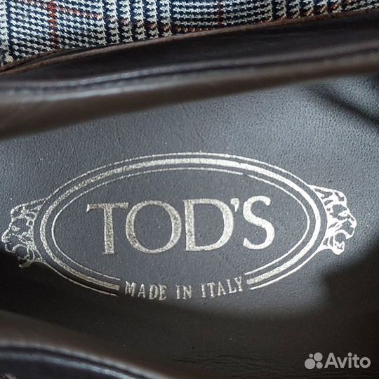 Мужские туфли Tod's Лоферы Made in Italy Кожа Ориг