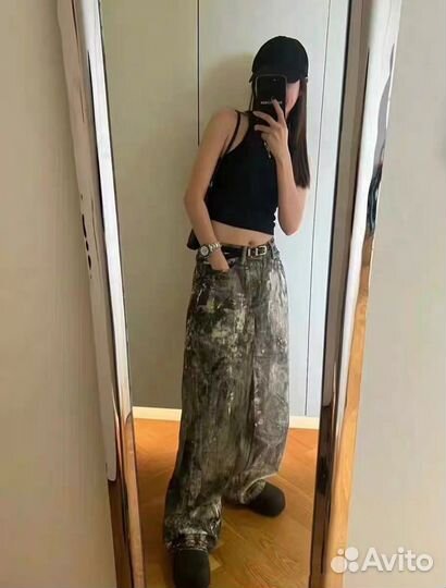 Джинсы Acne Studios Camo В Наличии