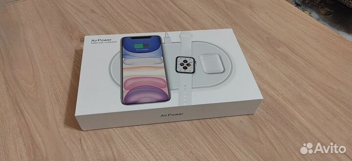 Беспроводная зарядка AirPower Wireless Charger 3в1