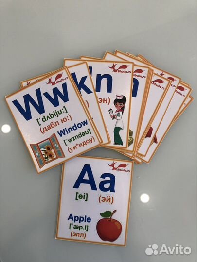 Карточки английский алфавит