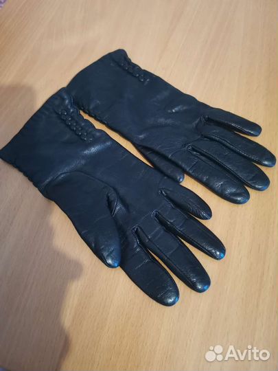 Перчатки кожаные женские, р. 6.5