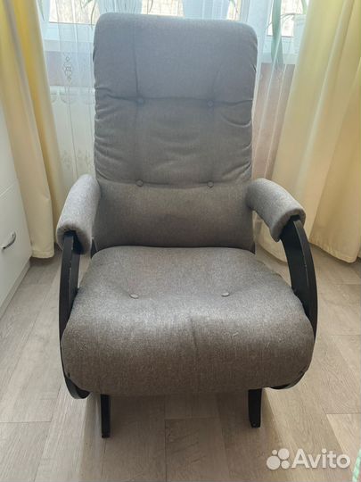 Кресло- качалка бу серые и фуксия в наличии
