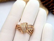 Кольцо в стиле Chopard золото медицинское