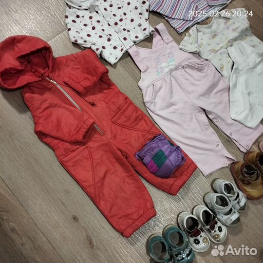 Детские вещи на девочку пакетом 86 92