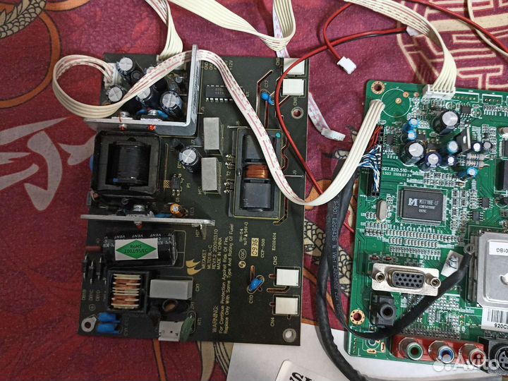 Материнская плата supra STV-LC1904W с блок питание