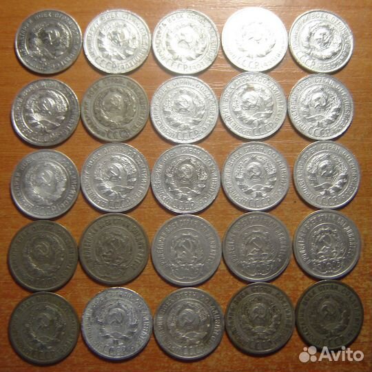 Опт - 74 серебряные монеты СССР