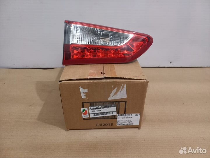 Фонарь в крышку багажника левый Infiniti Jx35 Qx60