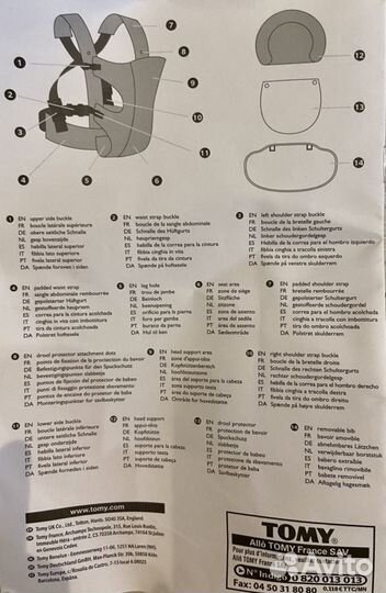 Эрго-рюкзак Tomy 3 в 1 The first years carrier